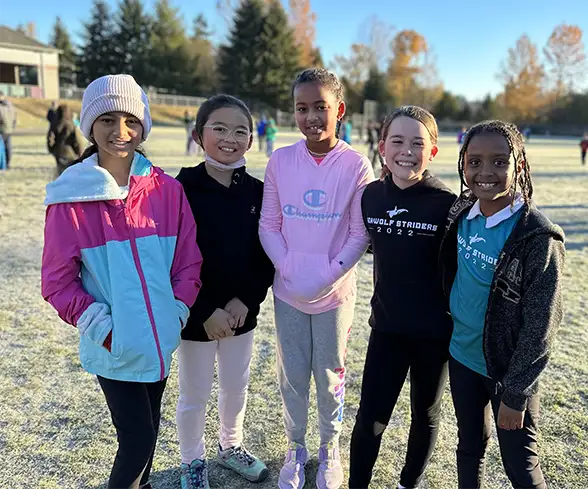 picture of group of girls at run club